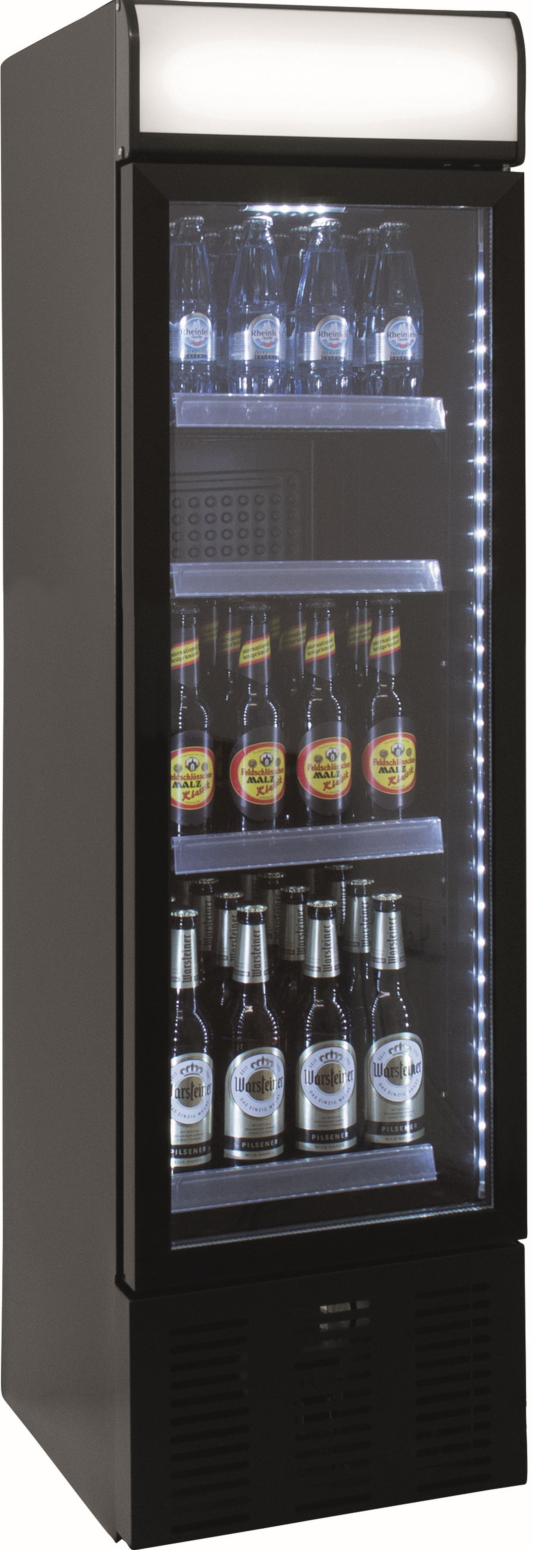 Getränkekühlschrank, Werbetafel - schmal, DK 105