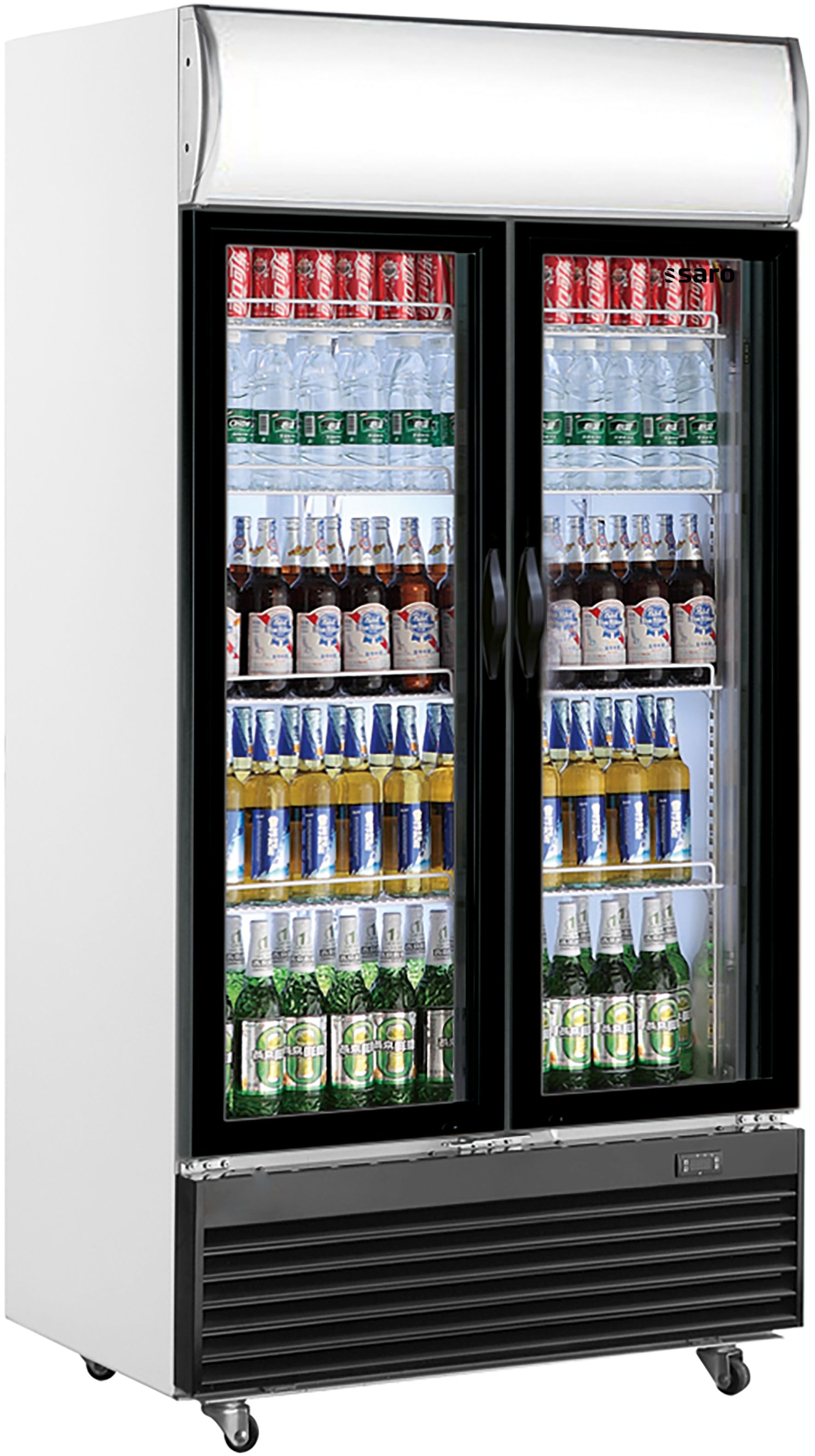 Getränkekühlschrank, 2 Türen, Werbetafel, GTK 800