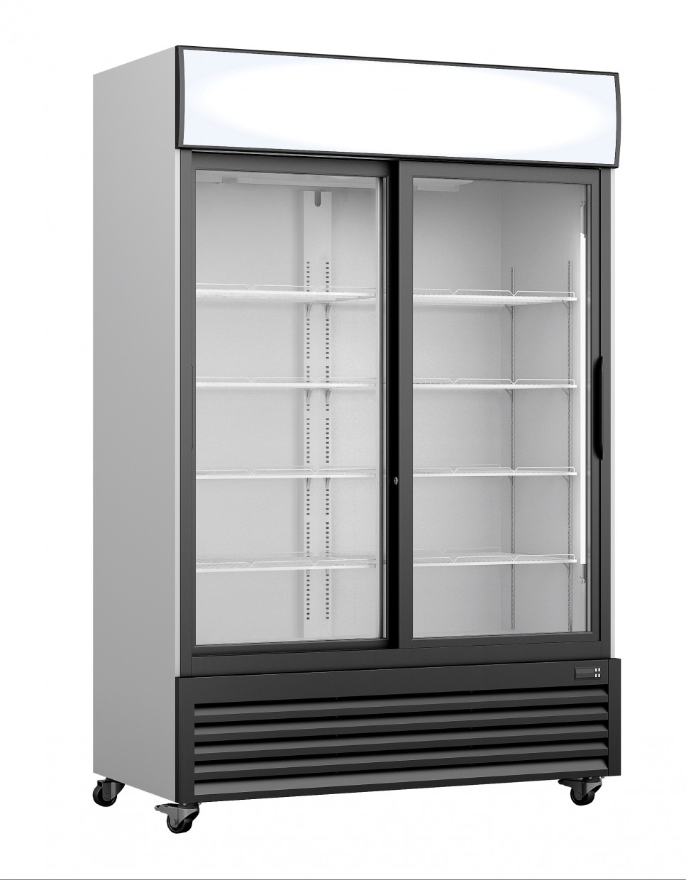Kühlschrank, Glasschiebetür. + Werbetafel, GTK 700 SD