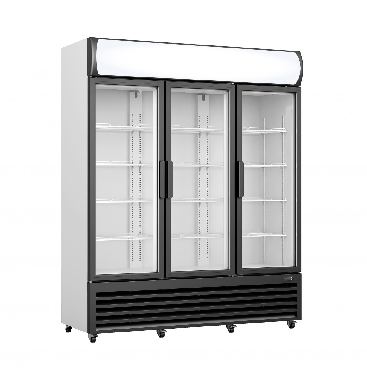 Kühlschrank, 3 Glastüren + Werbetafel, GTK 1065