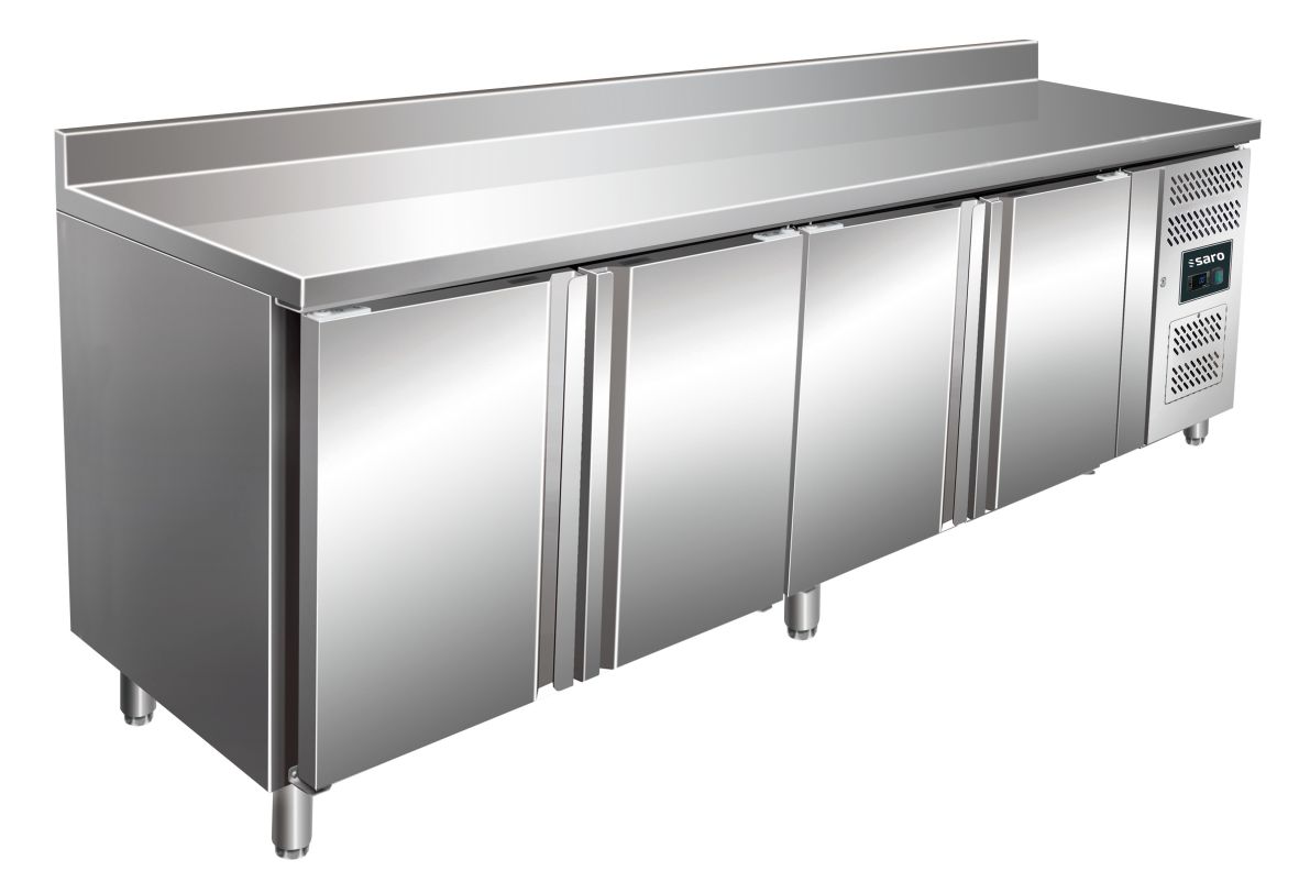 SARO Kühltisch mit 4 Türen und Aufkantung, Modell KYLIA 4200 TN