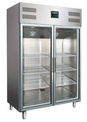 SARO Gewerbekühlschrank mit Glastüren - 2/1 GN, 
Modell GN 1200 TNG
