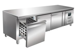 SARO Unterbaukühltisch mit 3 Schubladen, Modell UGN 3100 TN-3S
