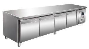 SARO Unterbaukühltisch mit 4 Türen, Modell UGN 4100 TN
