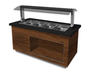 SARO Heißes Buffet 
Modell PREMIUM LINE SB-H170 Walnuss