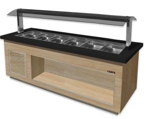 SARO Salatbar für 6x 1/1 GN, Modell PREMIUM LINE SB-K230 OAK