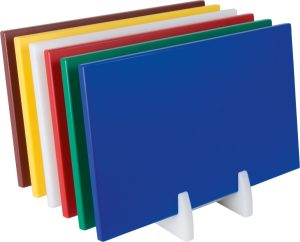 SARO Polyethylen-Schneidebrett, Anti-Rutsch-Füße, blau