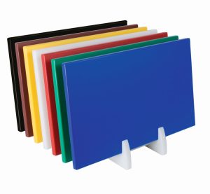 SARO Polyethylen-Schneidebrett, Anti-Rutsch-Füße, schwarz