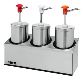 SARO Saucenspender, 3 x 2,25 ltr., 
Modell PD-006