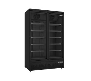SARO Tiefkühlschrank mit 2 Glastüren, Modell GTK 930 PRO - schwarz