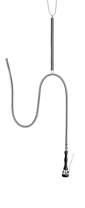 SARO Hängende Brause mit Deckenbefestigung Modell ROSA (2M)