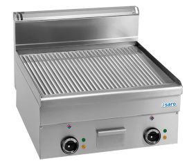 SARO Elektrogrillplatte gerillt Tischmodell EFT66R