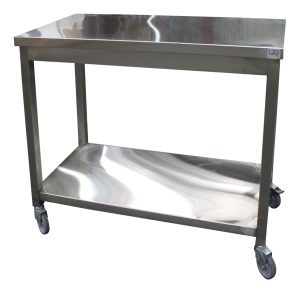 SARO Mobiler Arbeitstisch 2 Ebenen 800x600x850mm