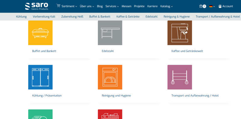 Der neue Saro-Online-Shop: moderner, schneller, leistungsstärker