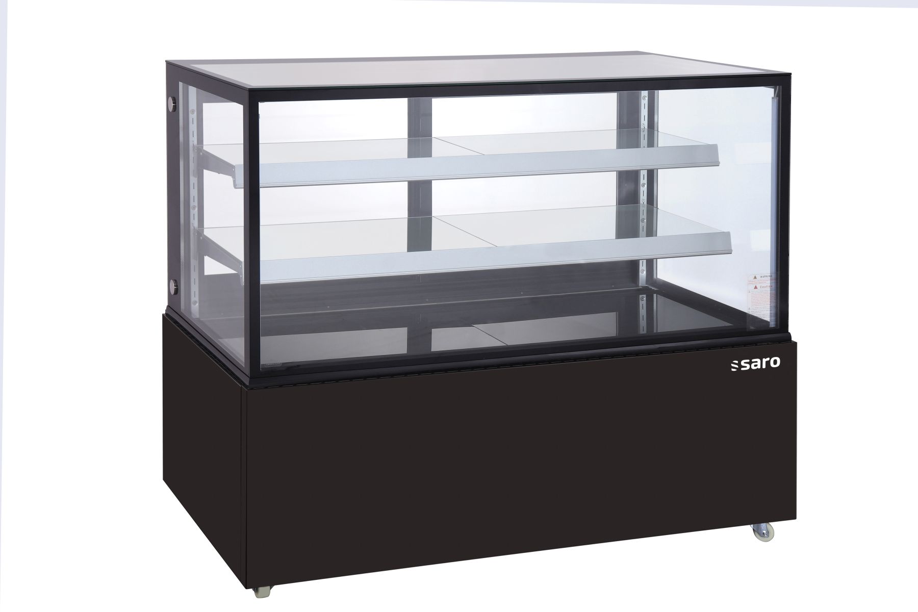 SARO Kuchenvitrine 510 L - schwarz Modell VANESSA AV