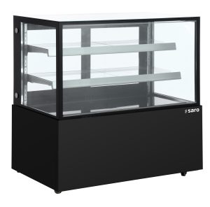 SARO Kuchenvitrine 410 L - schwarz Modell MARION AV