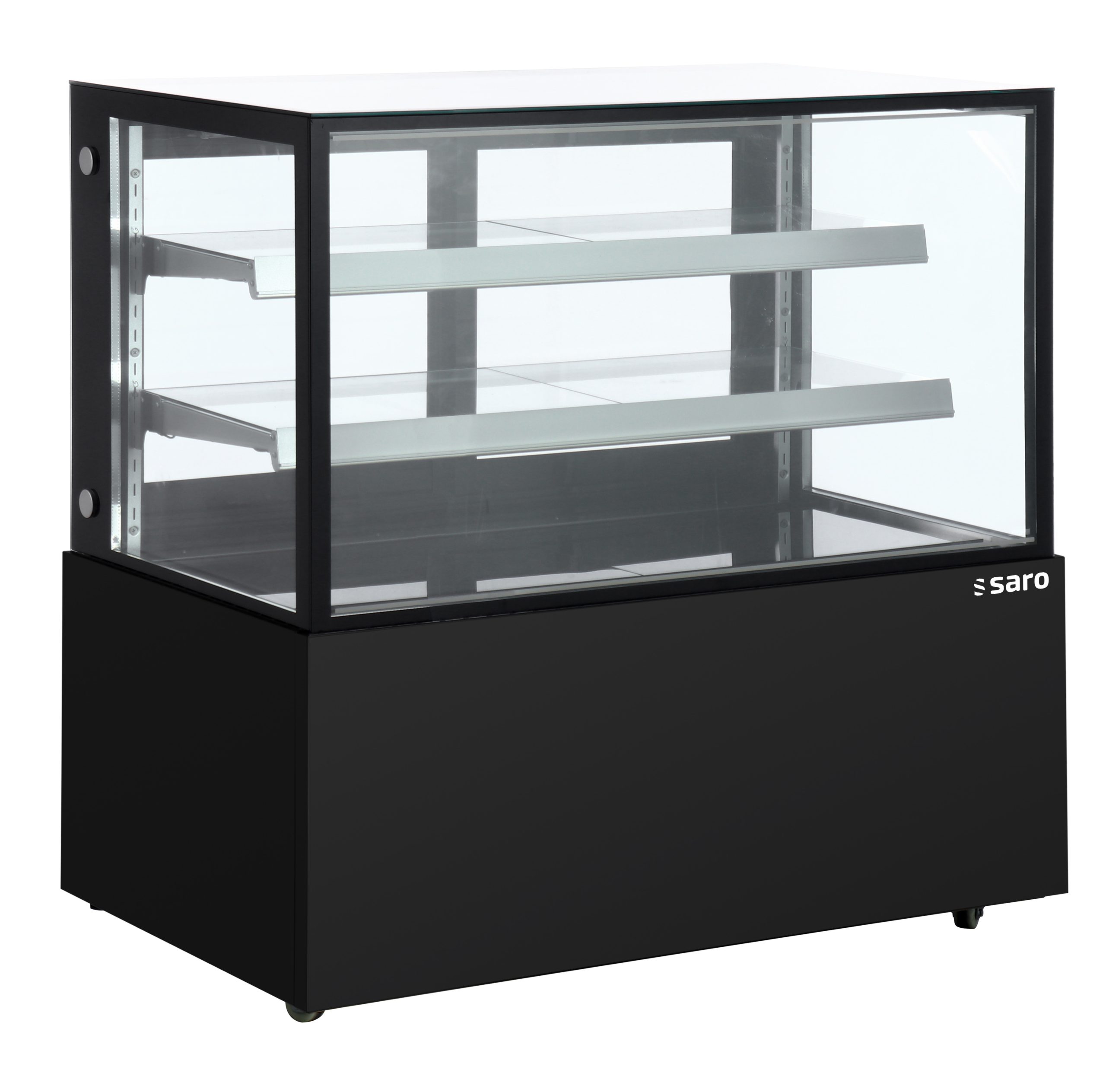 SARO Kuchenvitrine 410 L - schwarz Modell MARION AV